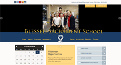 Desktop Screenshot of blessedsacramentelementaryschool.new.rschooltoday.com