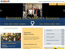 Tablet Screenshot of blessedsacramentelementaryschool.new.rschooltoday.com